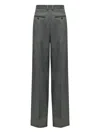 Mm6 Maison Margiela Mm6 By Maison Margiela High-waisted Tailored Pants With Wide Leg In Gray