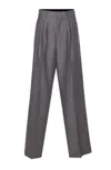 Mm6 Maison Margiela Mm6 By Maison Margiela Wide-leg Tailored Pants In Soft Virgin Wool In Gray