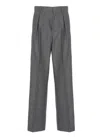 Mm6 Maison Margiela Mm6 By Maison Margiela Wide-leg Tailored Pants In Soft Virgin Wool In Gray