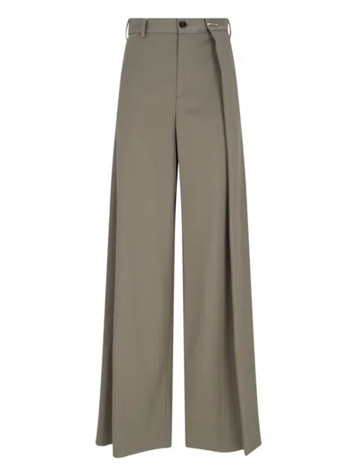 Mm6 Maison Margiela Mm6 By Maison Margiela Beige Polyester Blend Trousers