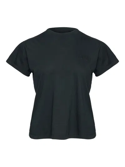Mm6 Maison Margiela T-shirt Basic Jersey In Blue