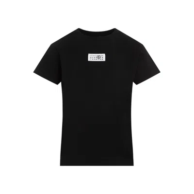 Mm6 Maison Margiela Mm6 By Maison Margiela Numeric Cotton Jersey T-shirt In Black