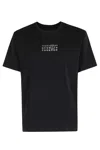 Mm6 Maison Margiela Numeric Signature Mm6 T-shirt Black In Black