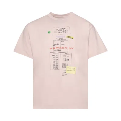 Pre-owned Mm6 Maison Margiela T-shirt 'pink' | Men's Size Xl