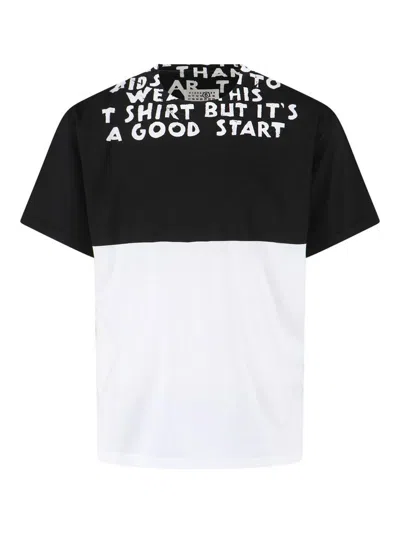 MM6 MAISON MARGIELA TSHIRT TWO -TONE LOGO