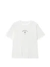 Mm6 Maison Margiela Logo Cotton Crew Neck Short Sleeve T-shirt In White