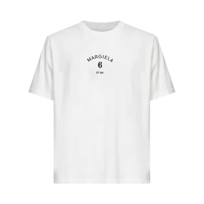 Pre-owned Mm6 Maison Margiela T-shirt 'white' | Men's Size L