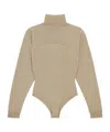Mm6 Maison Margiela Turtleneck Body In Brown