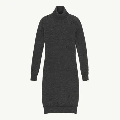 Mm6 Maison Margiela Turtleneck Dress In Black