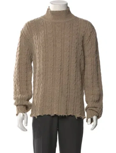 Pre-owned Mm6 Maison Margiela Turtleneck Long Sleeve Pullover In Neutral