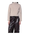 Mm6 Maison Margiela Beige Wool Blend Turtleneck Sweater