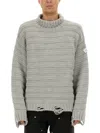 Mm6 Maison Margiela Mm6 By Maison Margiela Textured Knit Turtleneck Sweater With Oversized Silhouette
