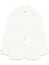 Mm6 Maison Margiela Mm6 By Maison Margiela Tailored White Jacket With Button Fastening In Nude