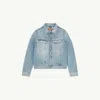 Mm6 Maison Margiela Twist Denim Jacket In Blue