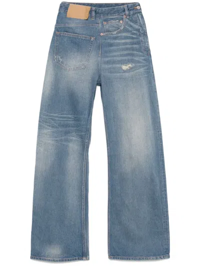 Mm6 Maison Margiela Twist Jeans In Blue