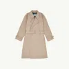 Mm6 Maison Margiela Twist Trench Coat In Neutral
