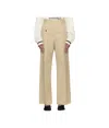 Mm6 Maison Margiela Tan Tailoring Twisted Trousers In Nude