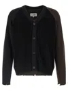 Mm6 Maison Margiela Colorblock Cardigan Color Block In Multi