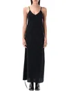Mm6 Maison Margiela Mm6 By Maison Margiela Three Way Silk Dress With Deep V-neckline In Black