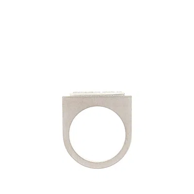 Mm6 Maison Margiela Umeric Seal Logo In Metallic