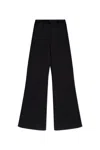 Mm6 Maison Margiela Unbrushed Sweat Jersey Trousers In Black