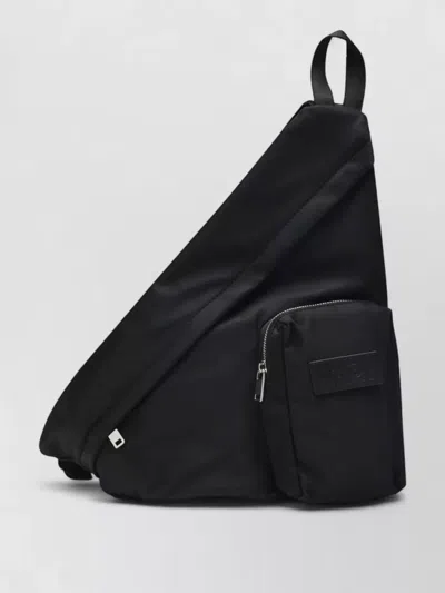 Mm6 Maison Margiela Unisex Backpack Adjustable Strap Sling Design In Black
