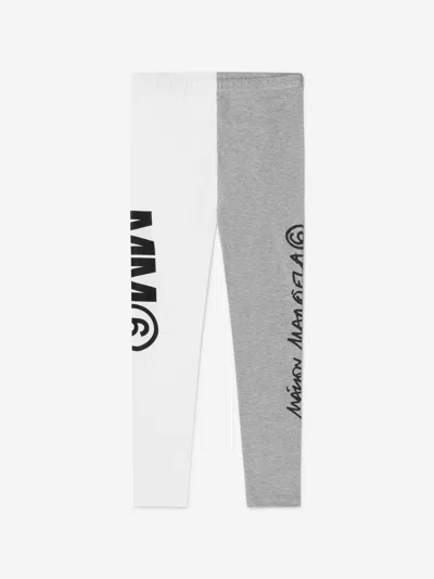 Mm6 Maison Margiela Unisex Cotton Trousers 10 Yrs Silver