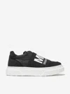 Mm6 Maison Margiela Sneakers In Nylon And Suede In Black