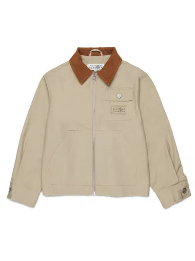 Mm6 Maison Margiela Unisex Mini Jacket For Kids In Neutral