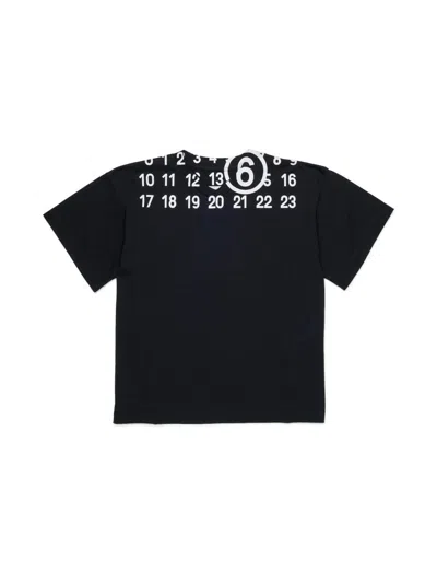 Mm6 Maison Margiela Unisex Mini Sweater For Kids In Black