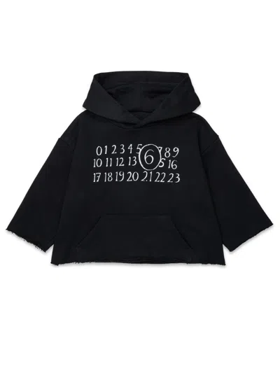 Mm6 Maison Margiela Unisex Mini Sweatshirt In Black