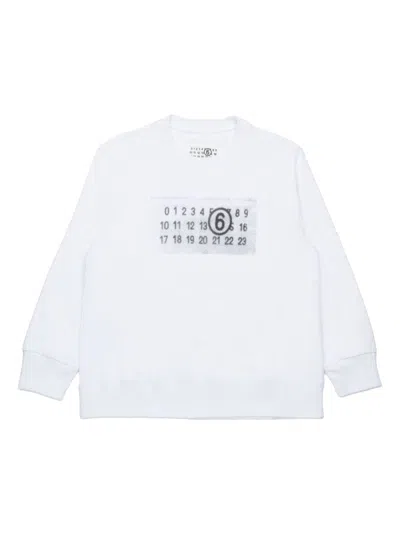 Mm6 Maison Margiela Unisex Mini Sweatshirt In White