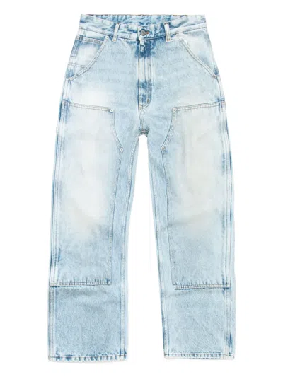 Mm6 Maison Margiela Utility Pocket Jeans In Blue