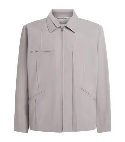 Mm6 Maison Margiela Utility Zip-up Jacket In Gray