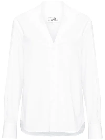 Mm6 Maison Margiela Mm6 By Maison Margiela White Cotton Shirt