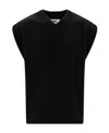 Mm6 Maison Margiela Vests With Logo In Black