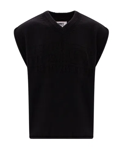 MM6 MAISON MARGIELA MM6 MAISON MARGIELA V-NECK KNITTED VEST
