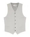 Mm6 Maison Margiela V-neck Padded Waistcoat In White
