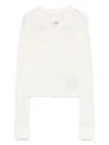 Mm6 Maison Margiela V-neck T-shirt In White