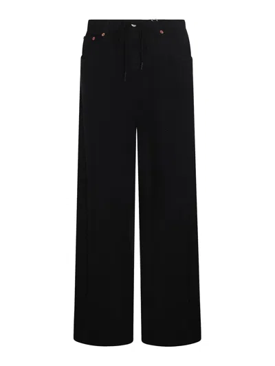 MM6 MAISON MARGIELA BLACK COTTON DEMIM JEANS