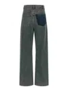 Mm6 Maison Margiela Vaqueros Rectos - Gris In Gris
