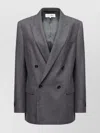 Mm6 Maison Margiela Vent Back Front Pockets Lapels Notched In Gray
