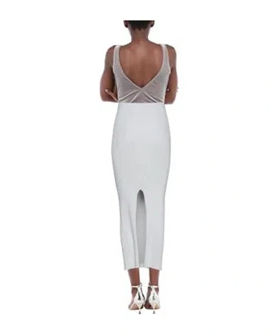 Mm6 Maison Margiela Vertical Rib Knit Midi Skirt In Multi