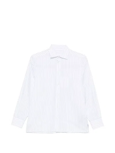 Mm6 Maison Margiela Vertical-stripe Shirt In White