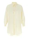 Mm6 Maison Margiela Mm6 By Maison Margiela Logo Print Chemisier Dress
