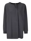 Mm6 Maison Margiela Mini Long -sleeved Cotton Dress