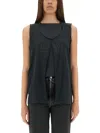 Mm6 Maison Margiela Mm6 By Maison Margiela Black Regular Fit Vest In Black