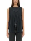 Mm6 Maison Margiela Mm6 By Maison Margiela Black Regular Fit Vest