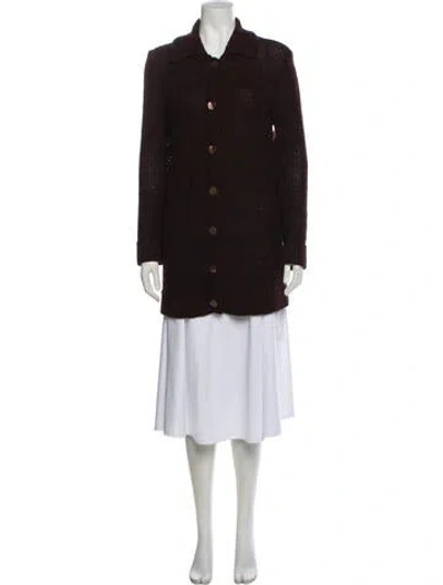 Pre-owned Mm6 Maison Margiela Vintage 1990's Sweater In Burgundy