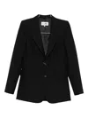 Mm6 Maison Margiela Virgin-wool Blazer In Black